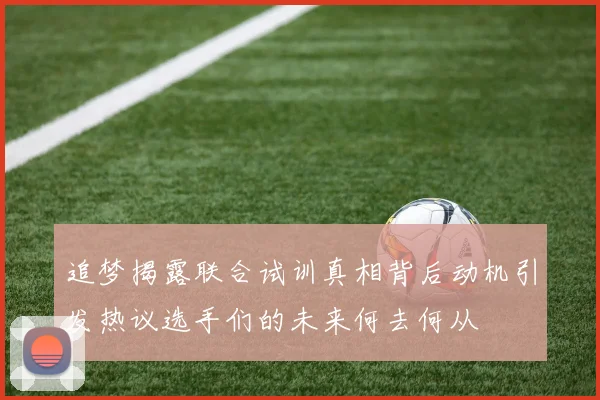 追梦揭露联合试训真相背后动机引发热议选手们的未来何去何从